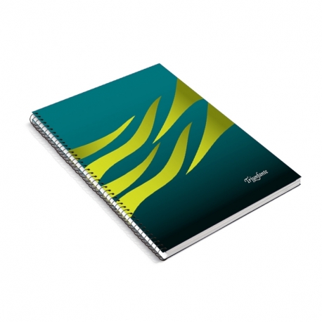 CUADERNO C/ESPIRAL TRIUNFANTE CEBRAS T/D A4 120H CUADRICULADO